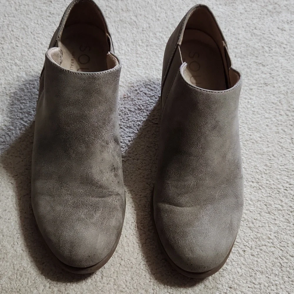Naturalizer Soul Ankle Tan/Gray Boots - 7.5